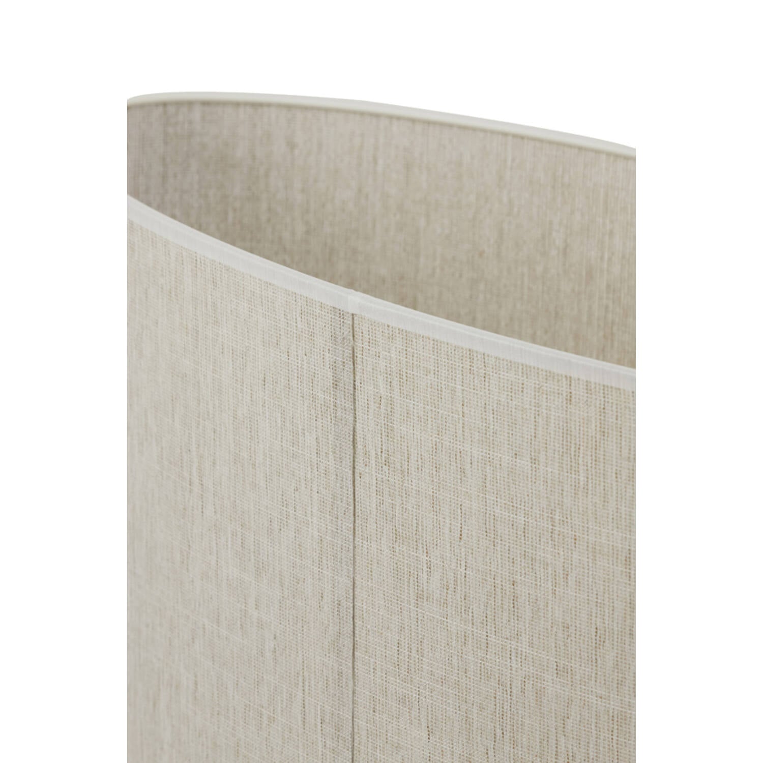 Eros Cream Metal Ring Detail Lamp with Oval Shade close up