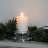 Charles Ted Lumière Clear Glass Candleholder