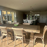 Charles Ted New Hampshire Rustic Reclaimed Pine Dining Table