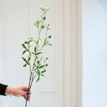 Realistic faux ficus leaf stem with natural detail