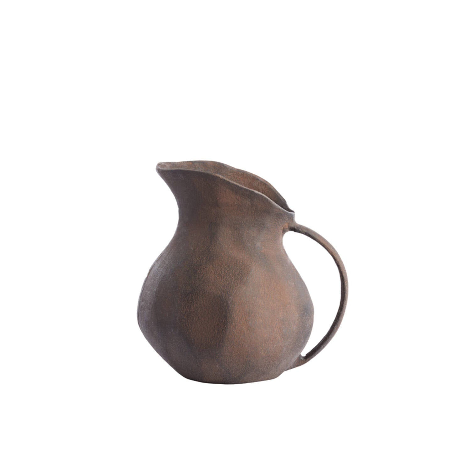 Guadalupe Dark Brown Metal Decorative Jug