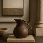 Add sculptural form and depth to any interior with the Guadalupe Dark Brown Metal Decorative Jug.
A striking piece, the jug is an elegant statement. Each piece has a beautifully bespoke and organic feel.  Breath taking when styled on its own or paired with other accessories.