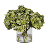 Charles Ted Green Hydrangea Arrangement Complete with Vase