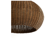 Hikari Rattan Globe Pendant Light handwoven in natural rattan