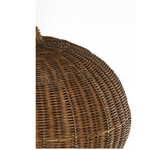 Close-up detail of the Hikari rattan weave