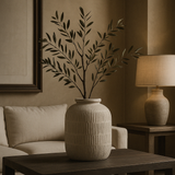 Charles Ted Jackson Ridged Terracotta Vase