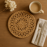Charles Ted Open Weave Floral Placemat | Set of Two