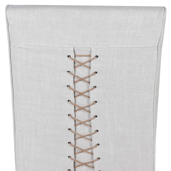 Ivory Tie-back Loose Cover Dining Chair