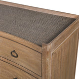 Kendal Bayur Wood Chest with three drawers and natural finish