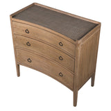 Kendal Bayur Wood Chest with three drawers and natural finish