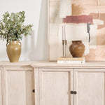 Close-up of Longbourn Sideboard molding and panel detail