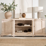 Longbourn Sideboard with four panelled doors in natural acacia wood
