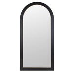Arched black full-length mirror with iron frame – 200cm x 100cm