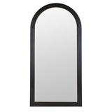 Arched black full-length mirror with iron frame – 200cm x 100cm