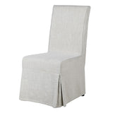 Etienne Tie-back Loose Cover Dining Chair | Off White