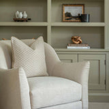 Bring timeless elegance and refined comfort to your home with this beautifully crafted cushion, featuring a delicate woven chevron-inspired pattern. The soft neutral tones are accented with a warm caramel piping and a matching caramel back, making it the perfect addition to both modern and traditional interiors.
Whether styled on a sofa, armchair, or bed, this versatile cushion adds texture and visual interest without overpowering your space. Designed with both aesthetics and functionality in mind, it's an