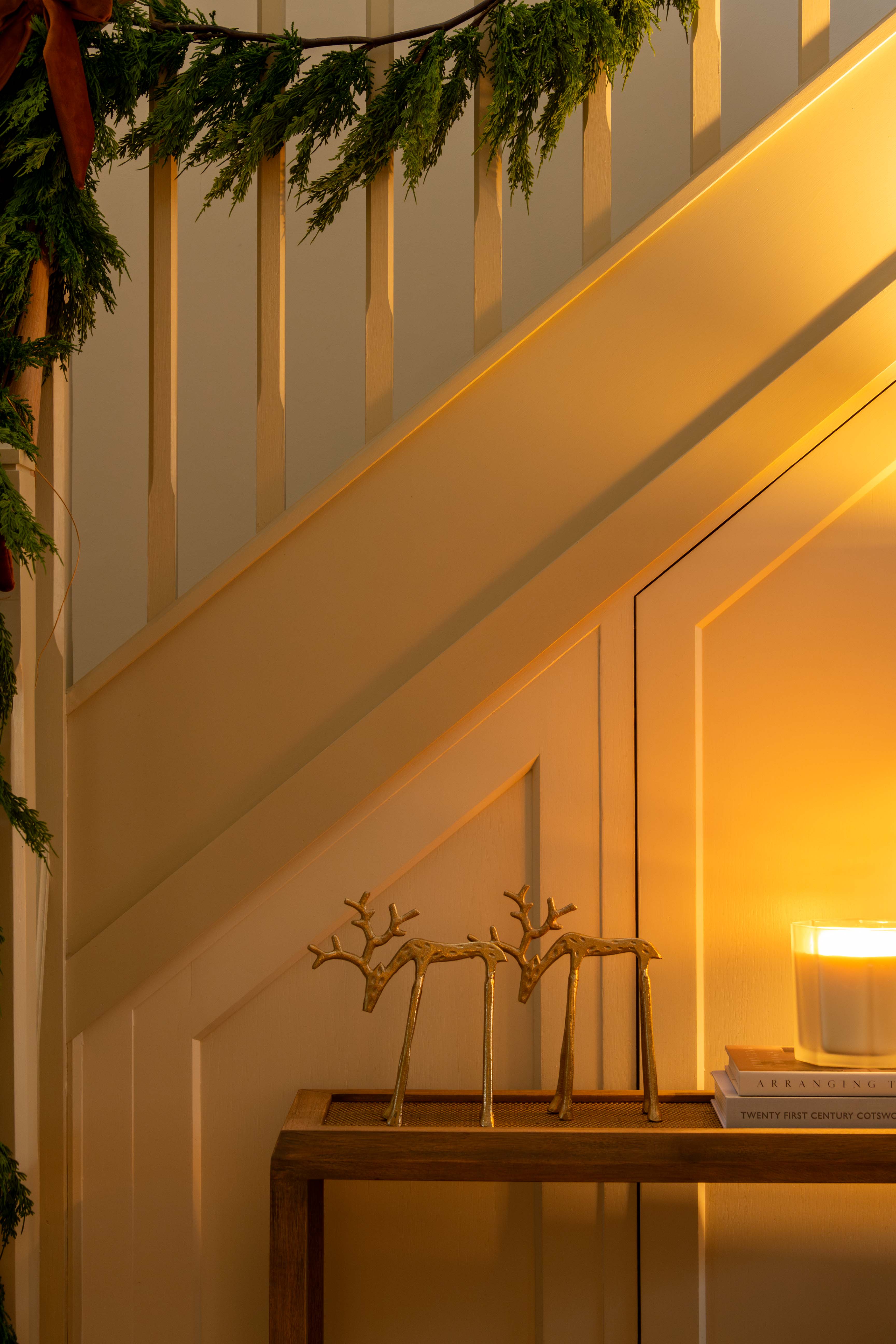 Nordic Gold Metal Reindeer Figurine