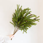 faux pine cone spray