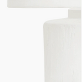 Penelope White Textured Ceramic Table Lamp Compete with Shade
