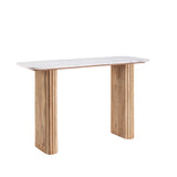Charles Ted Roma Coastal Ridge Console Table | Bleached Mango Wood & Granite Top