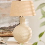 Sahara Mesa papier mache table lamp with organic style