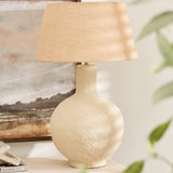 Sahara Mesa papier mache table lamp with organic style