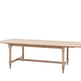 Charles Ted Antoine Turned Wood Extending Dining Table