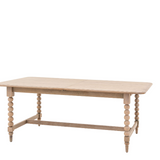Charles Ted Antoine Turned Wood Extending Dining Table