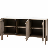Charles Ted Oslo Mango Wood and Marble Sideboard
