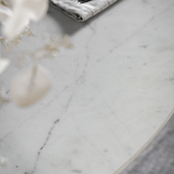 Charles Ted Oslo Mango Wood and Marble Round Dining Table