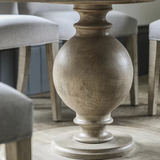 Charles Ted Oakridge  Extendable Round Dining Table