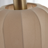 Soft Gold and Taupe Floor Lamp