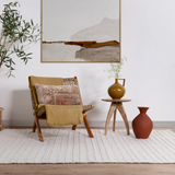 Charles Ted Grayson Cream Indoor Outdoor Rug | Available in Three Sizes