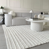 Charles Ted Grayson Cream Indoor Outdoor Rug | Available in Three Sizes