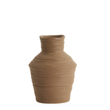 Charles Ted Handcrafted Clay Vase for Rustic Home Décor | Large