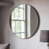 Charles Ted Bodie Round Mirror Black
