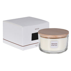 Sences Bonne Nuit Lavender Candle with wooden lid and gift box – 500g