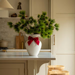 Set of Two Red Felt Bows
