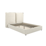 A timeless and sophisticated addition to any bedroom, the Studio CTH Dominique Pillow Back Bed in Ivory Linen Fabric offers both style and support for a restful night's sleep. The neutral color seamlessly blends into any environment and the unique pillow headboard adds a touch of elegance. Additionally, this bed features sprung slats for added comfort.