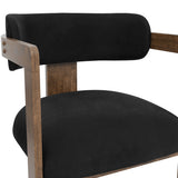 Charles Ted Studio CTH Molly Contemporary Dining Chair | Walnut