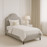 Charles Ted Studio CTH Amelia Grey Stripe Bed | Single