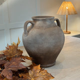 Charles Ted Antiqued Terracotta Urn Short