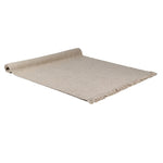 The Isabella natural woven rug with fringed edges