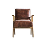 Charles Ted Pembroke Wooden Arm Chair | Vintage Leather