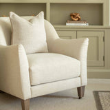 Elevate your space with the timeless elegance of the Willow cushion. Featuring a sophisticated tweed-style fabric in a soft, stone-like hue, this neutral accent pillow brings texture and warmth to any interior. The cushion is backed and piped with a smooth beige velvet, offering a luxurious contrast and refined finish. Perfect for modern, transitional, or classic décor styles.