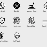 Charles Ted Scandinavian Wool Pebbled Rug | Medium