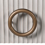 The Zahara white oak console table features two drawers and is crafted from premium oak and oak veneer and finished in an off white with a fluted detail.
Complete with a gorgeous round handle finished in bronze