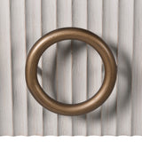 The Zahara white oak console table features two drawers and is crafted from premium oak and oak veneer and finished in an off white with a fluted detail.
Complete with a gorgeous round handle finished in bronze