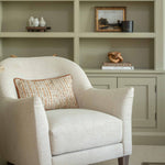 Elevate your interior with this richly textured cushion, designed to bring warmth and depth to any space. Thick, structured, and full of tactile appeal, it features a luxurious woven fabric in earthy russet tones, perfect for adding a cozy, grounded element to sofas, armchairs, or beds. The striking look is completed with a solid piped edge in our coordinating Carnelian fabric, enhancing its bold silhouette and premium finish. Ideal for modern rustic, earthy, or transitional interiors, this cushion is as in