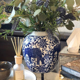 Charles Ted Chinoiserie Short Pot With Lid